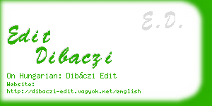 edit dibaczi business card